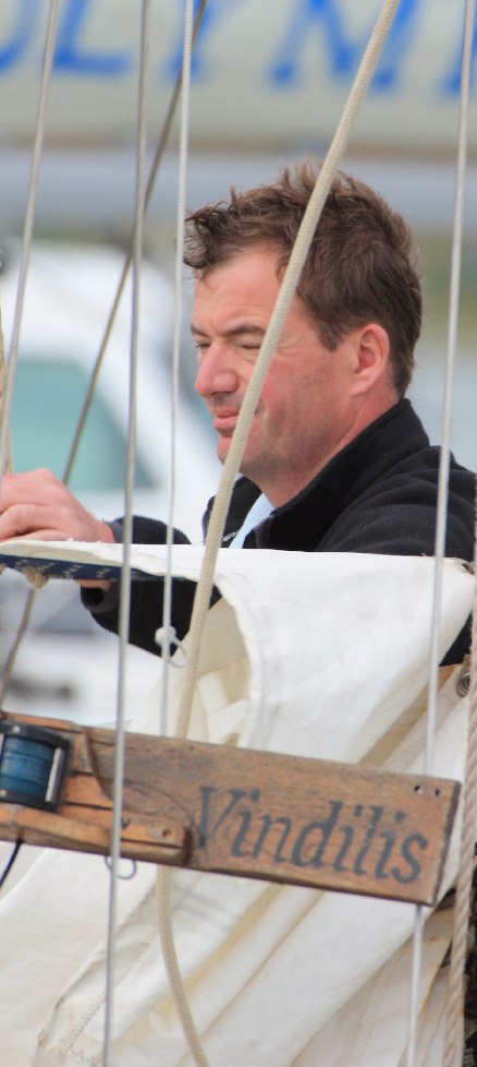 Richard Farmer aboard Vindils