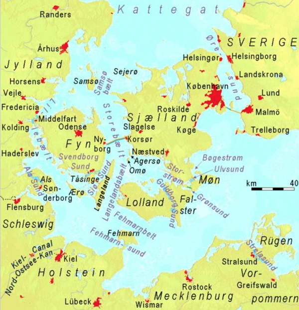 Chart of Danish South Sea